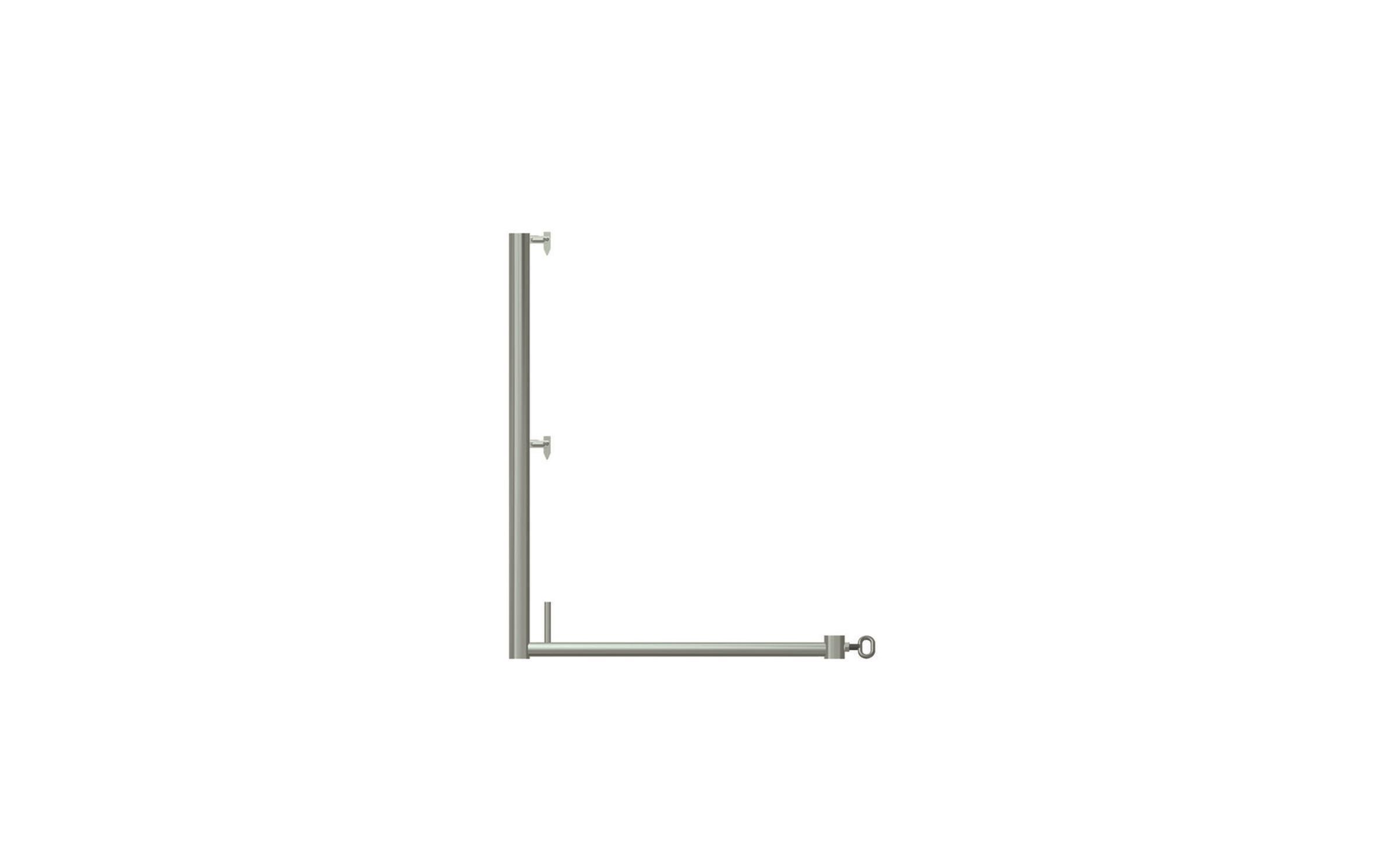 Uni - Geländerstütze mit Belagsicherung 0,74m