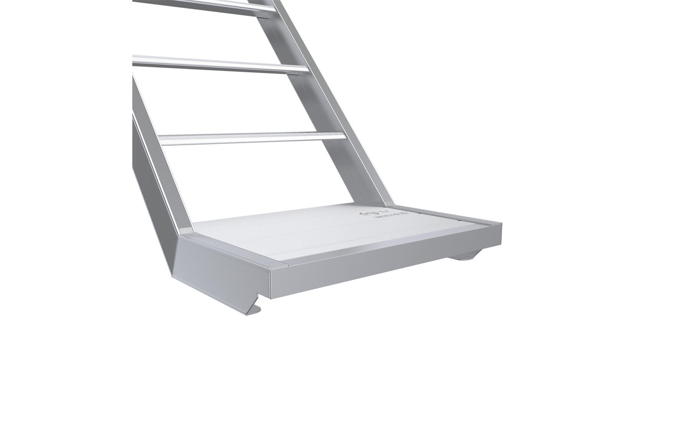 Uni - Aluminiumtreppe mit Podest 3,00m