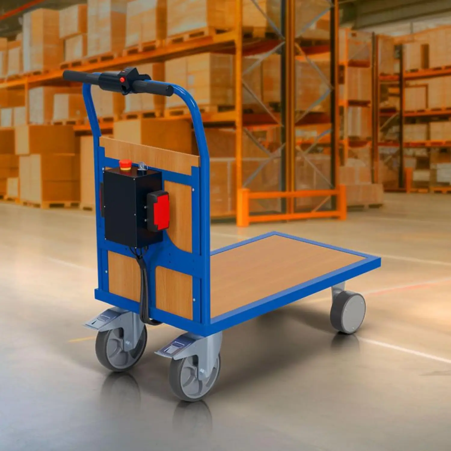 BS Rollen - Elektrischer Stirnwandwagen 1200 x 800 mm STW.1280.E