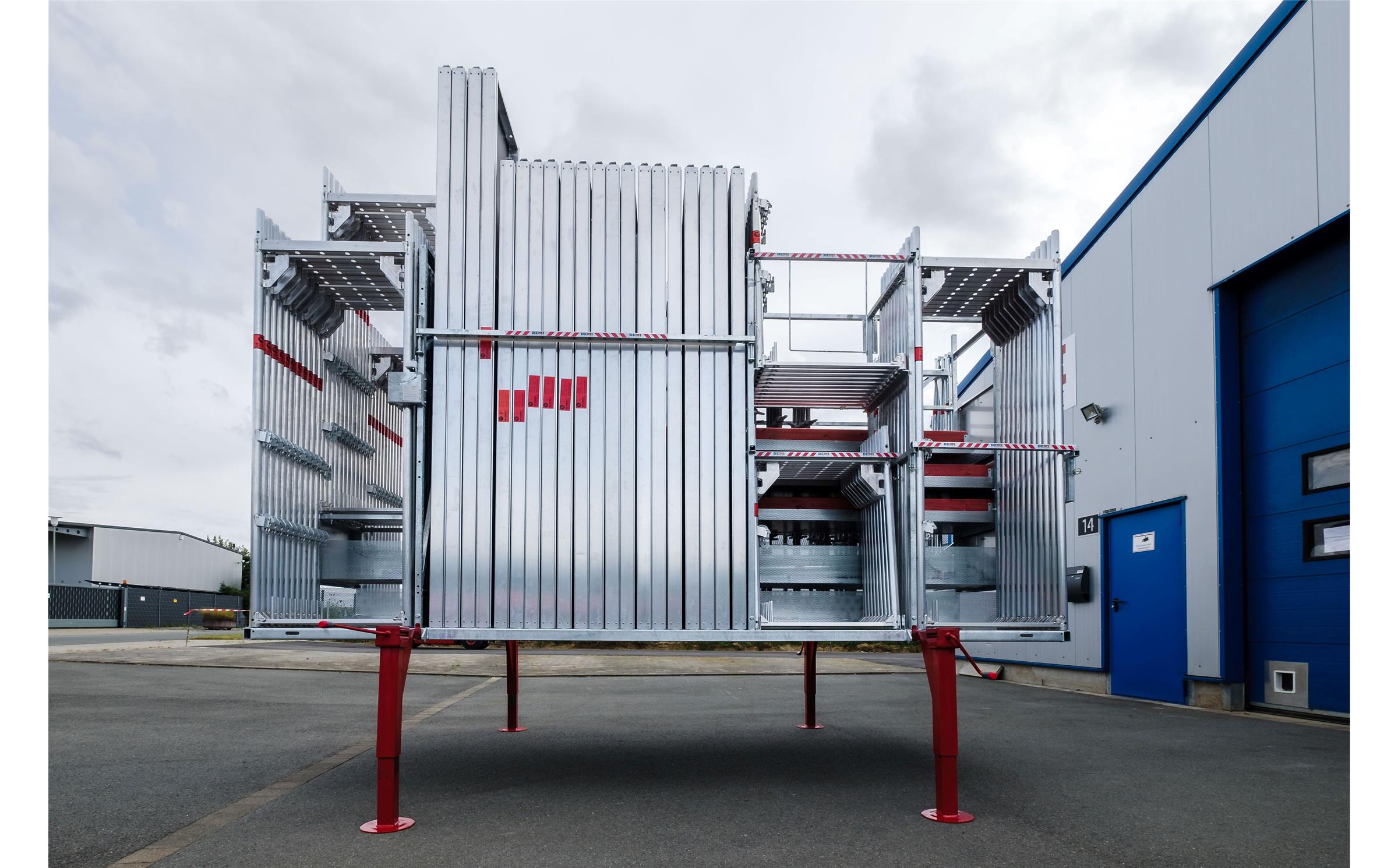 Bauheld24 - Gerüsttransportsystem BH-300 - Komplettpaket inkl. Gerüst