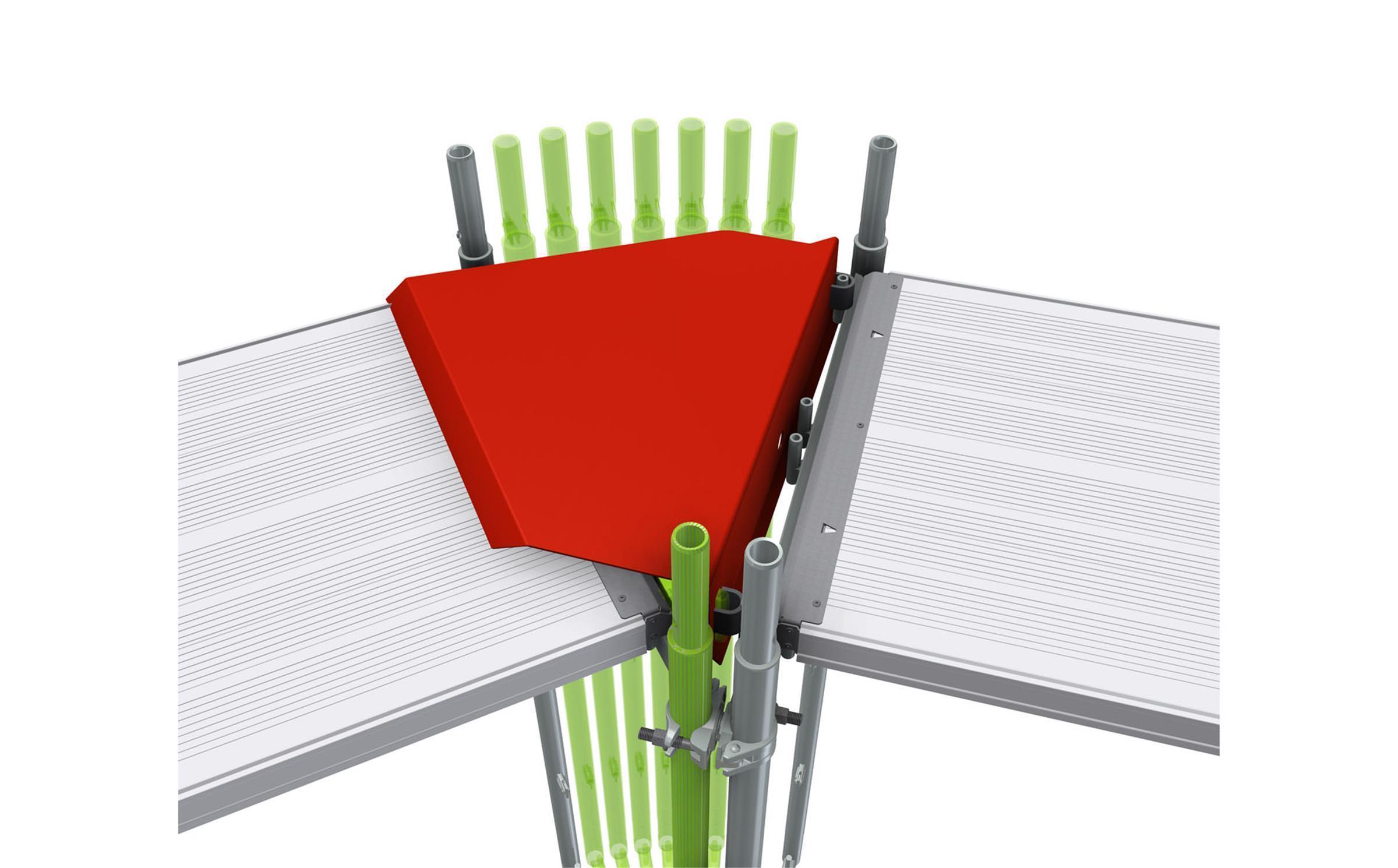 Uni - Polygonabdeckung 2-Bohlig