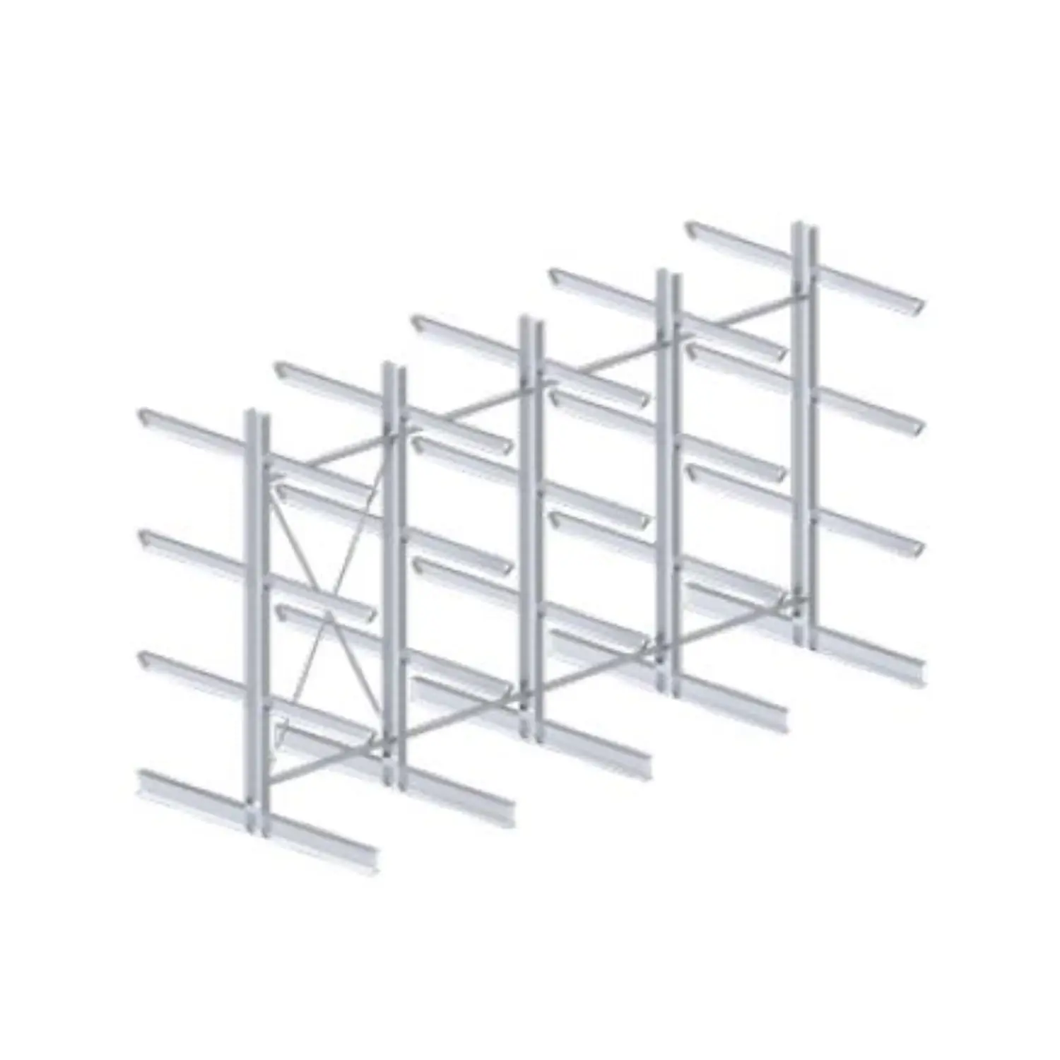 OPTI-RACK-REGAL DOPPELSEITIG – IPE 180 - KRAGARMREGAL 6,00 m