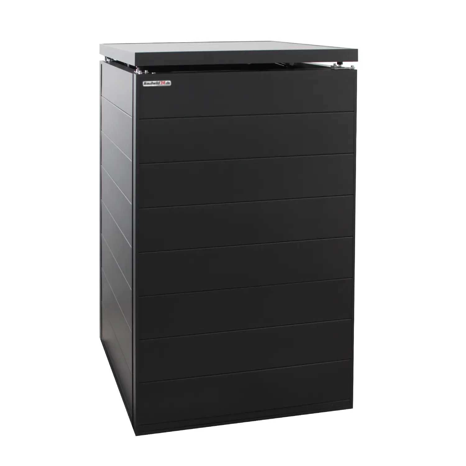 Mülltonnenbox UrbanBox 6er Box-240 Liter-Dunkelgrau-mit Paketbox Premium