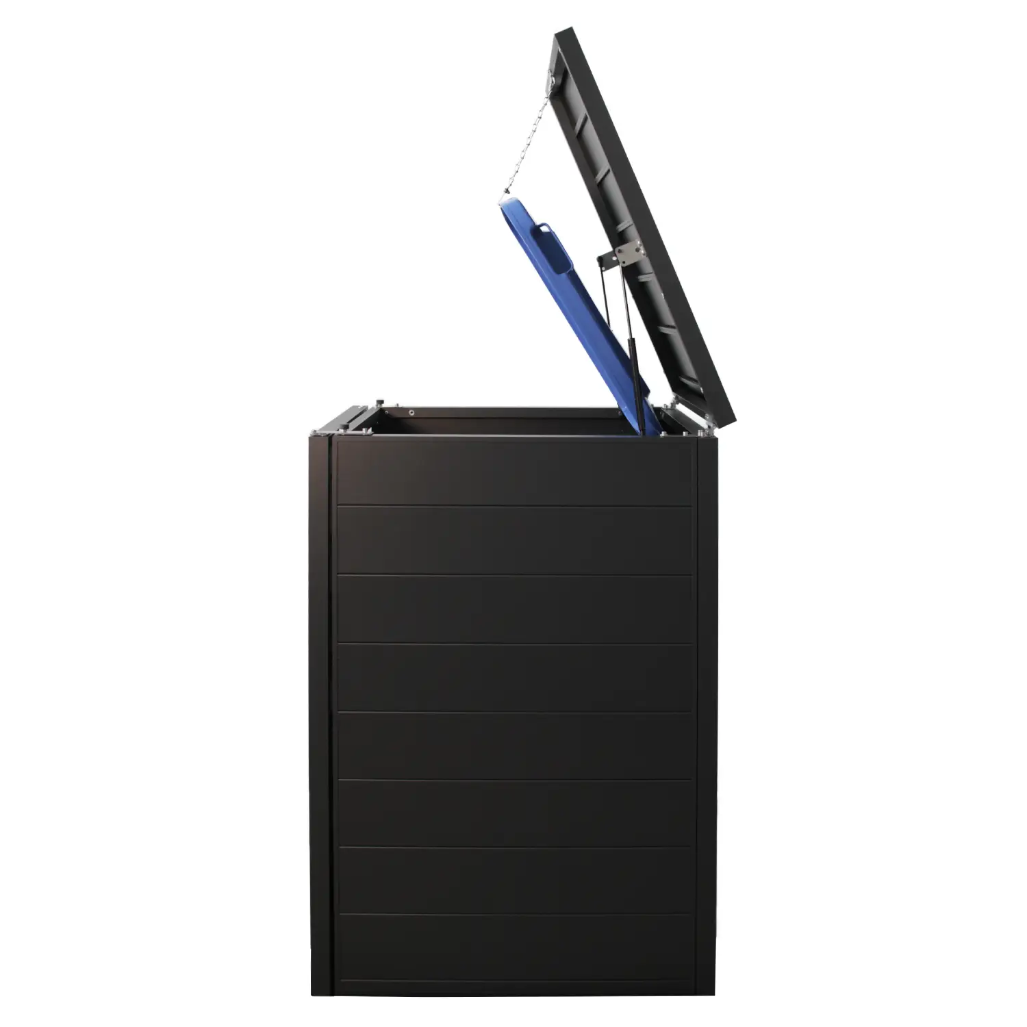 Mülltonnenbox UrbanBox 6er Box-240 Liter-Dunkelgrau-mit Paketbox Premium