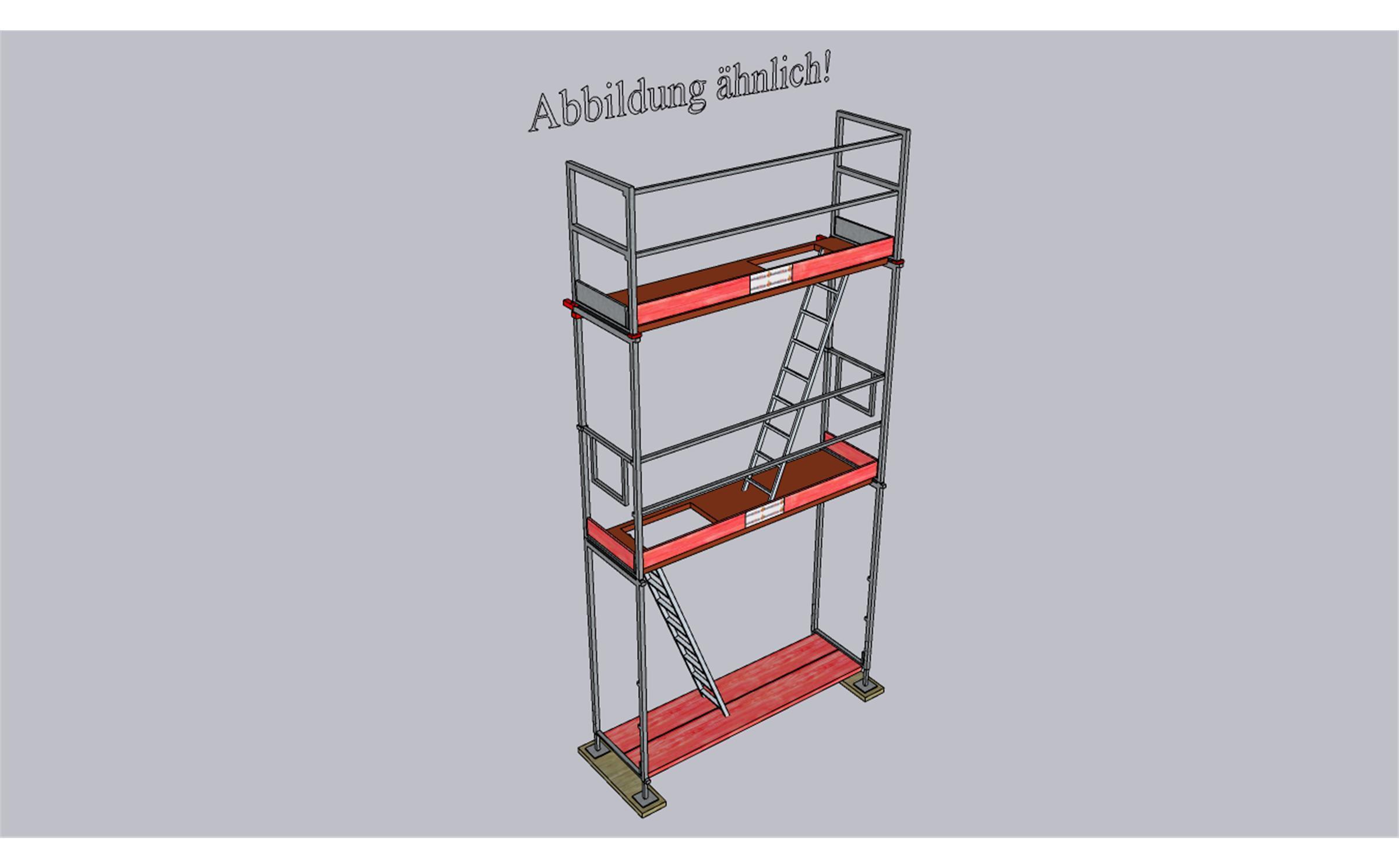Uni - Komplettpaket - Feldlänge 3,00m – Länge 3,00m – Arbeitshöhe 6,30m