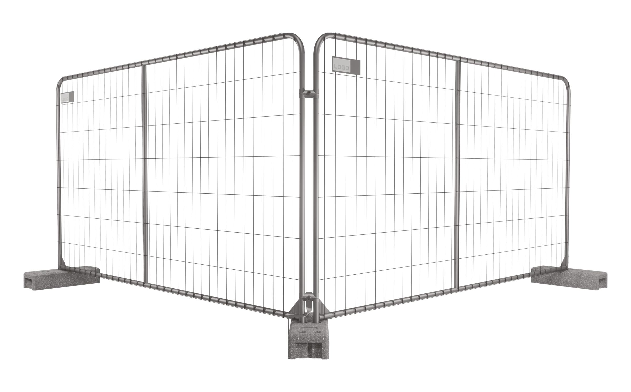 Bauheld24 - Bauzaunelement RT38 Euro 3V (3. vertikales Rohr)