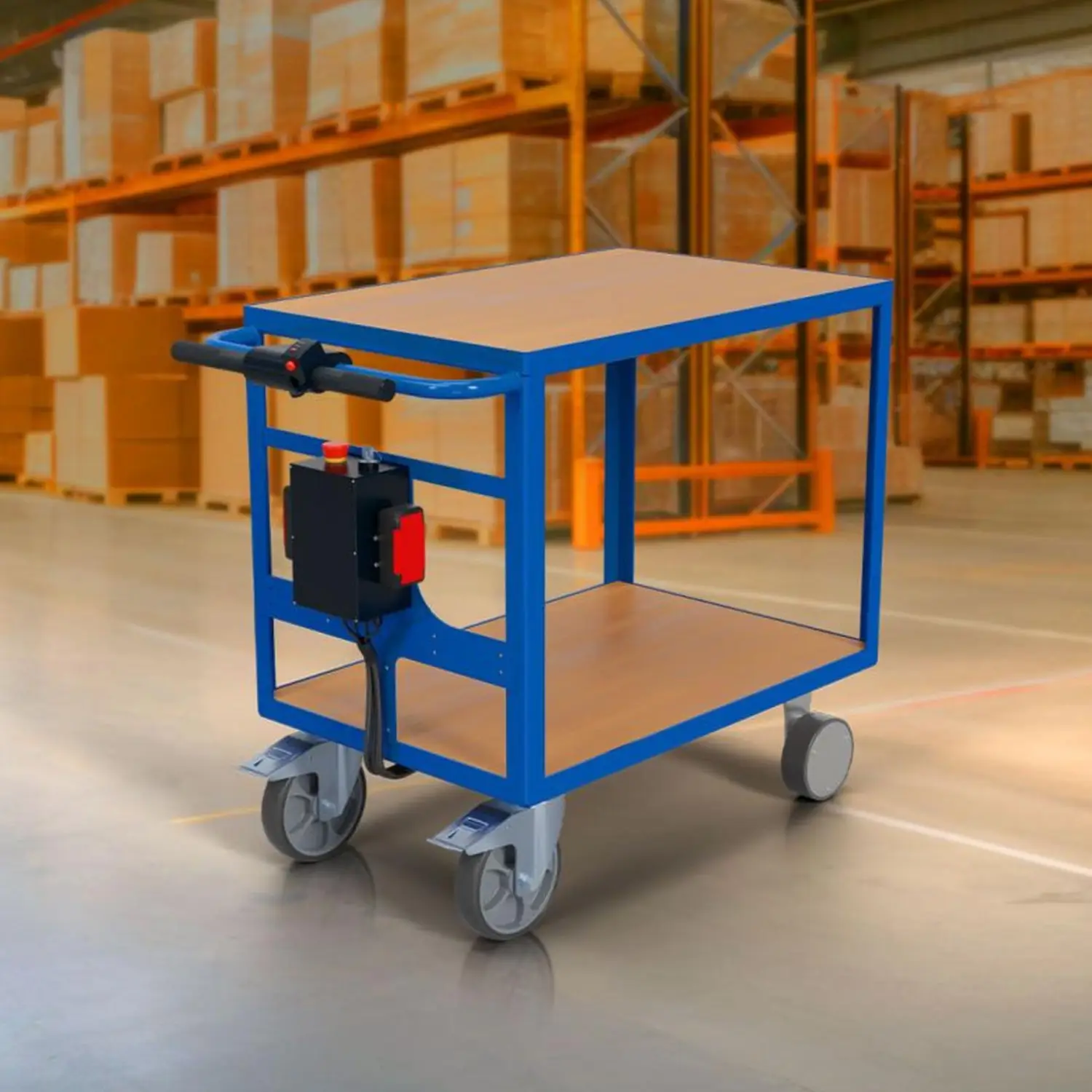 BS-Rollen - Elektrischer Tischwagen 1000 x 700 mm TIW.1070.E