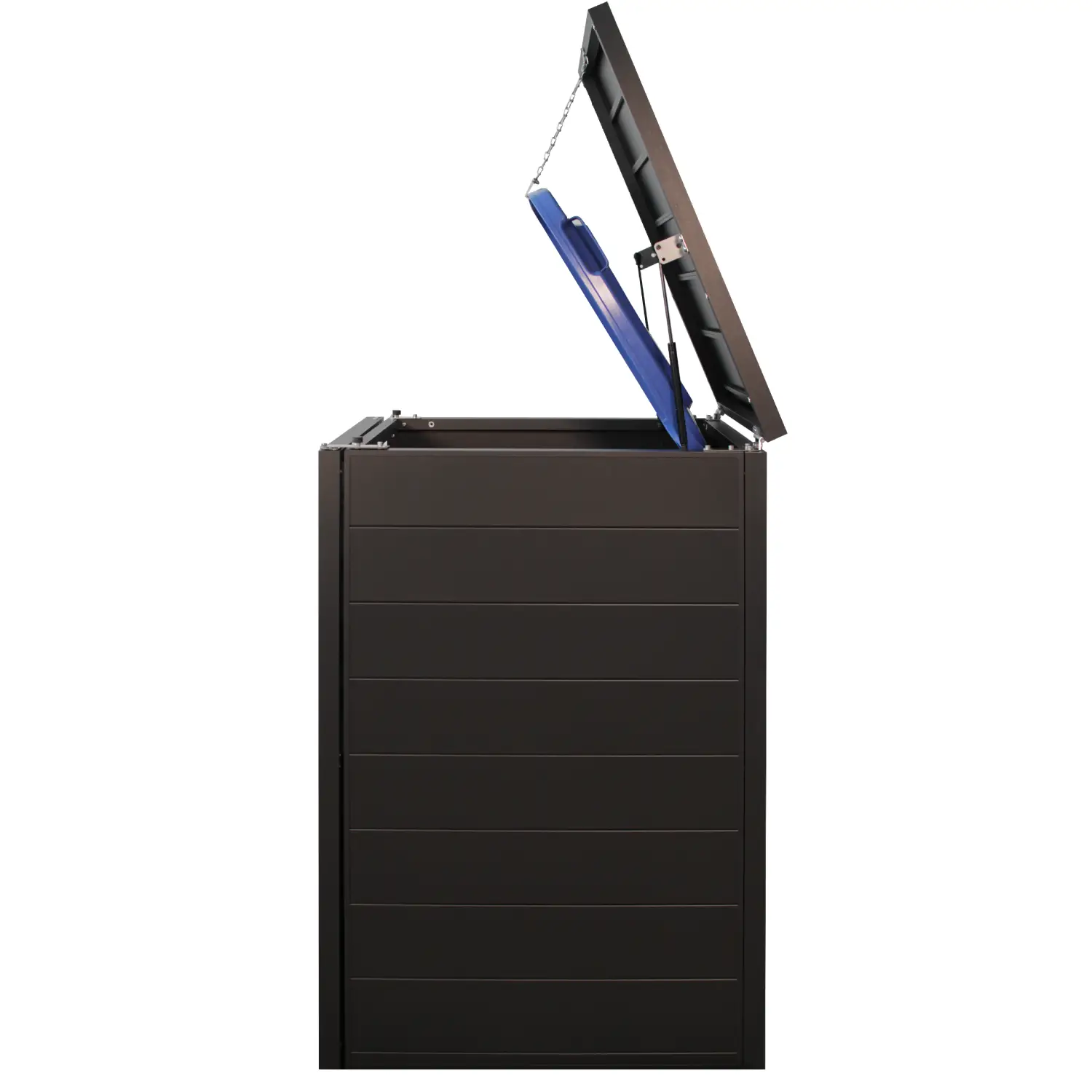 Mülltonnenbox UrbanBox 6er Box-240 Liter-Dunkelgrau-mit Paketbox Premium