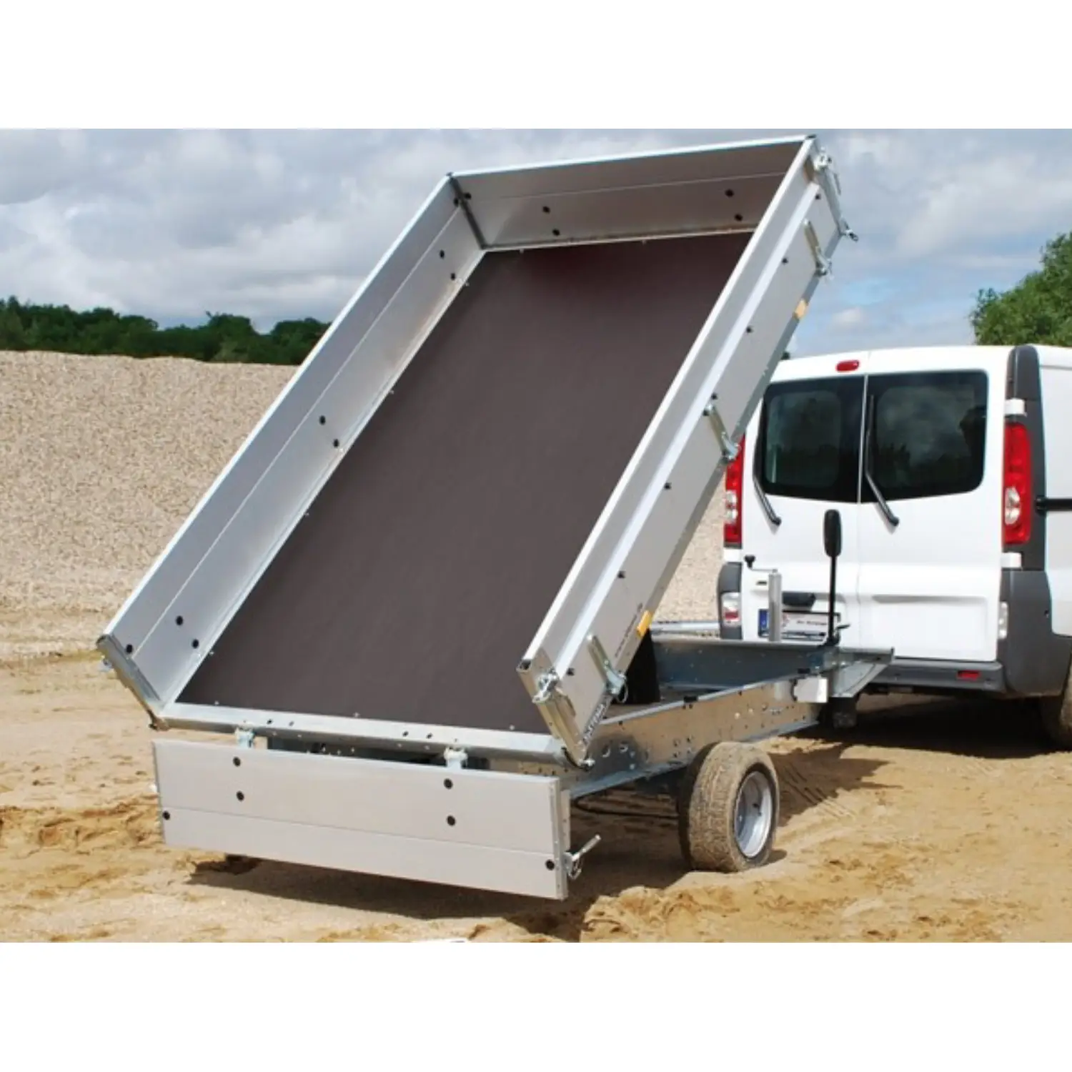 STEMA - Rückwärtskipper ROCKO - SHRK O2 27-30-15.2 - mit ALU-Bordwand und Elektropumpe - inkl. Lieferung