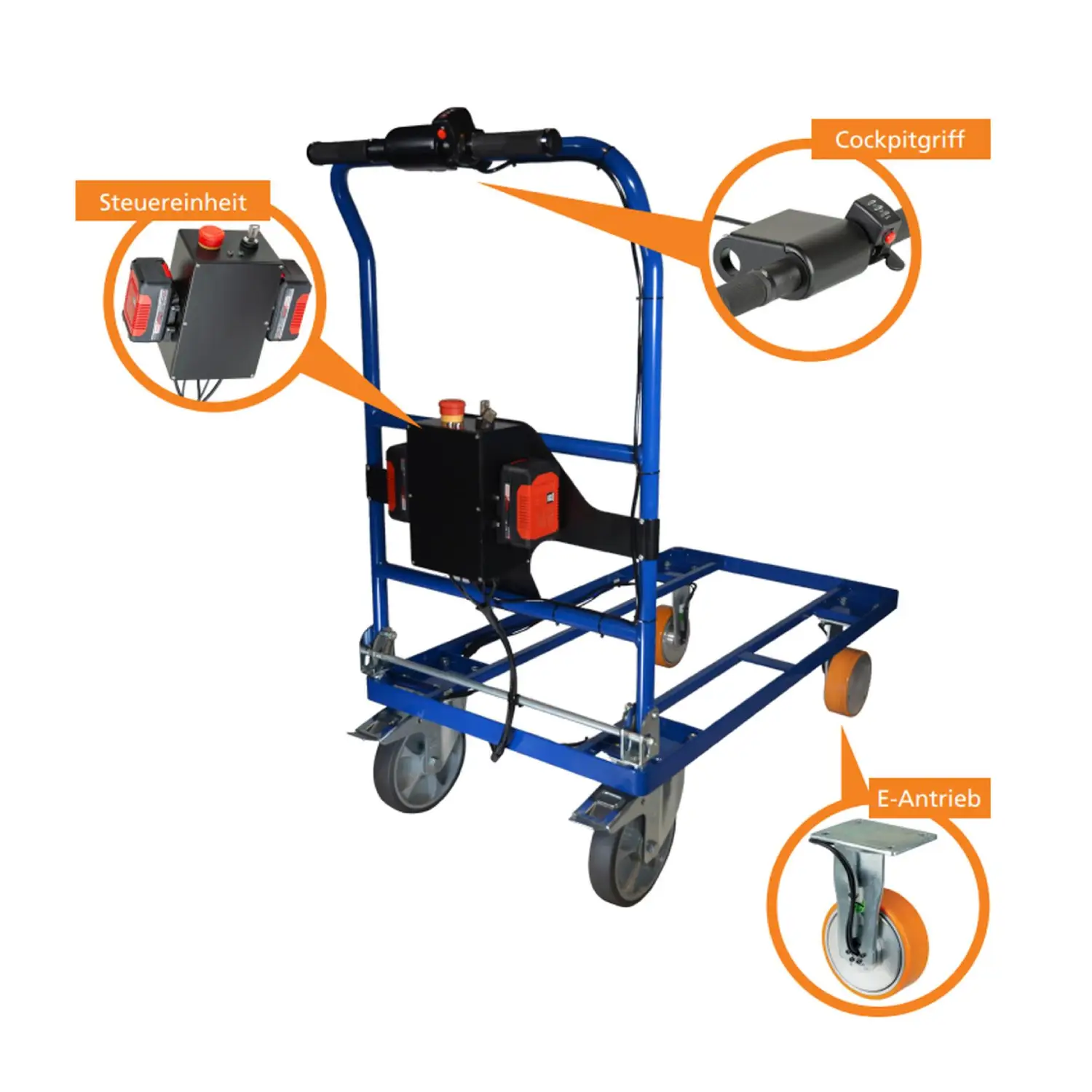 BS-Rollen - Elektrischer Tischwagen 1000 x 700 mm TIW.1070.E