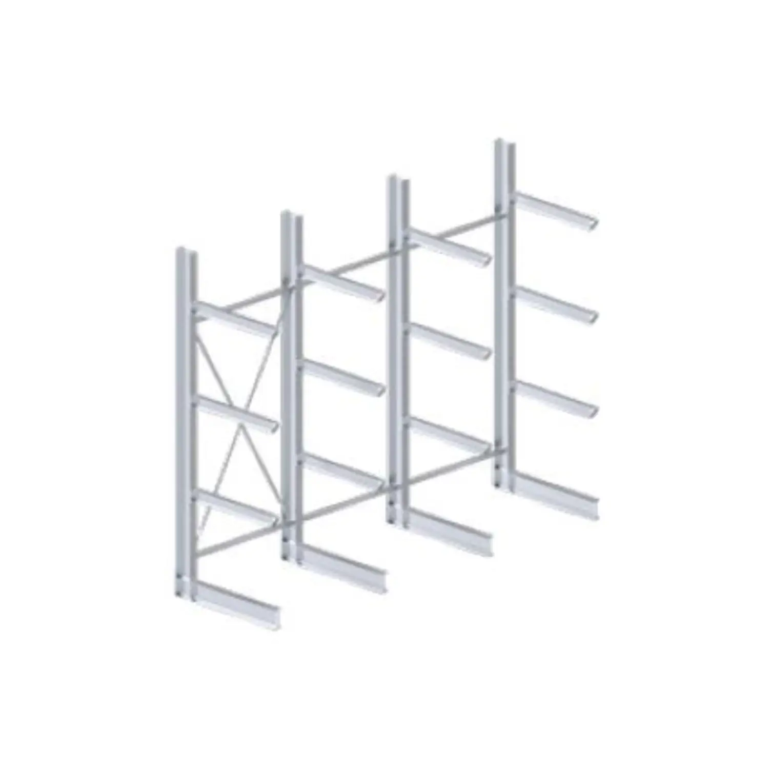OPTI-RACK-REGAL EINSEITIG – IPE 200 - KRAGARMREGAL 4,50 m