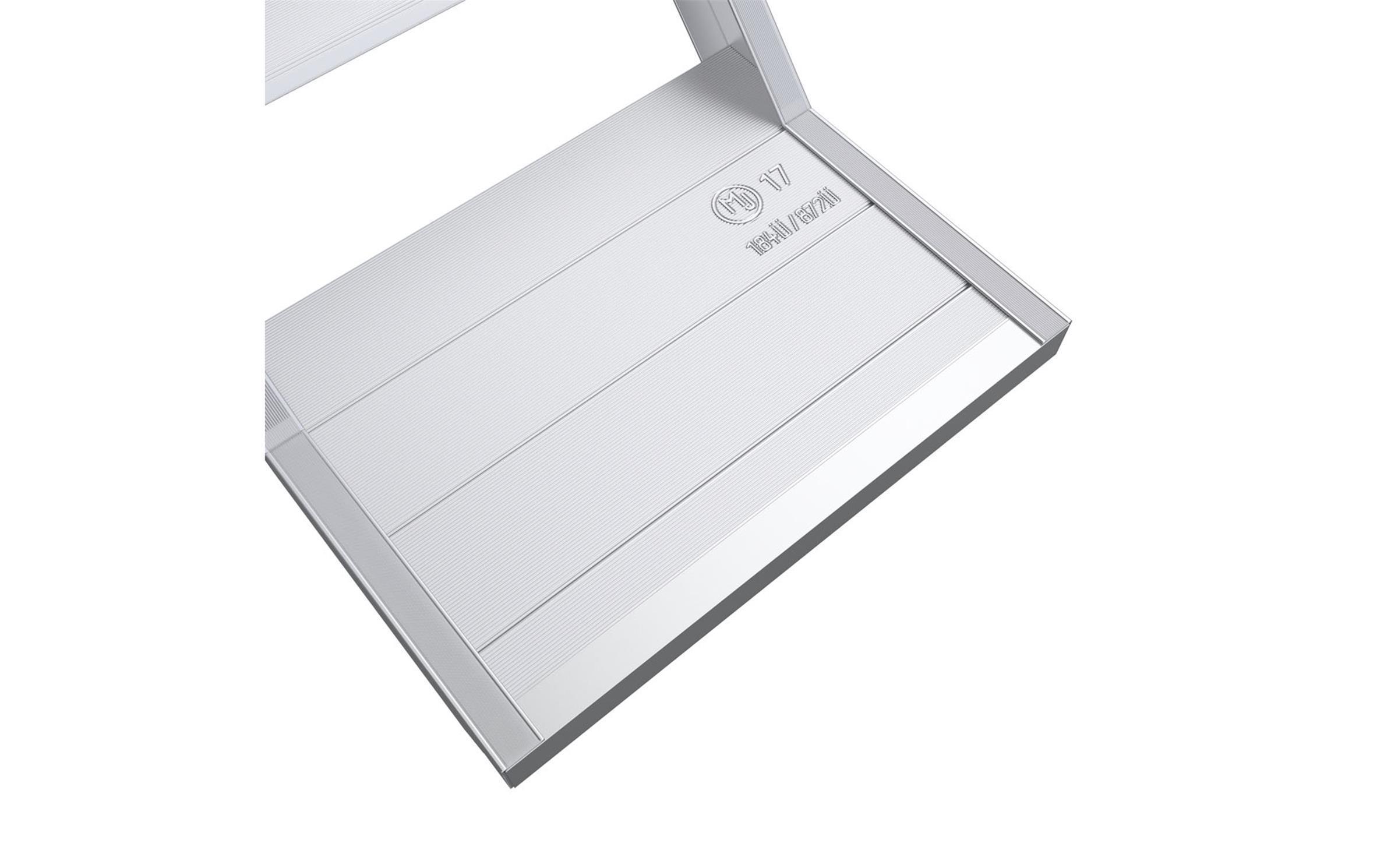 Uni - Aluminiumtreppe mit Podest 2,50m