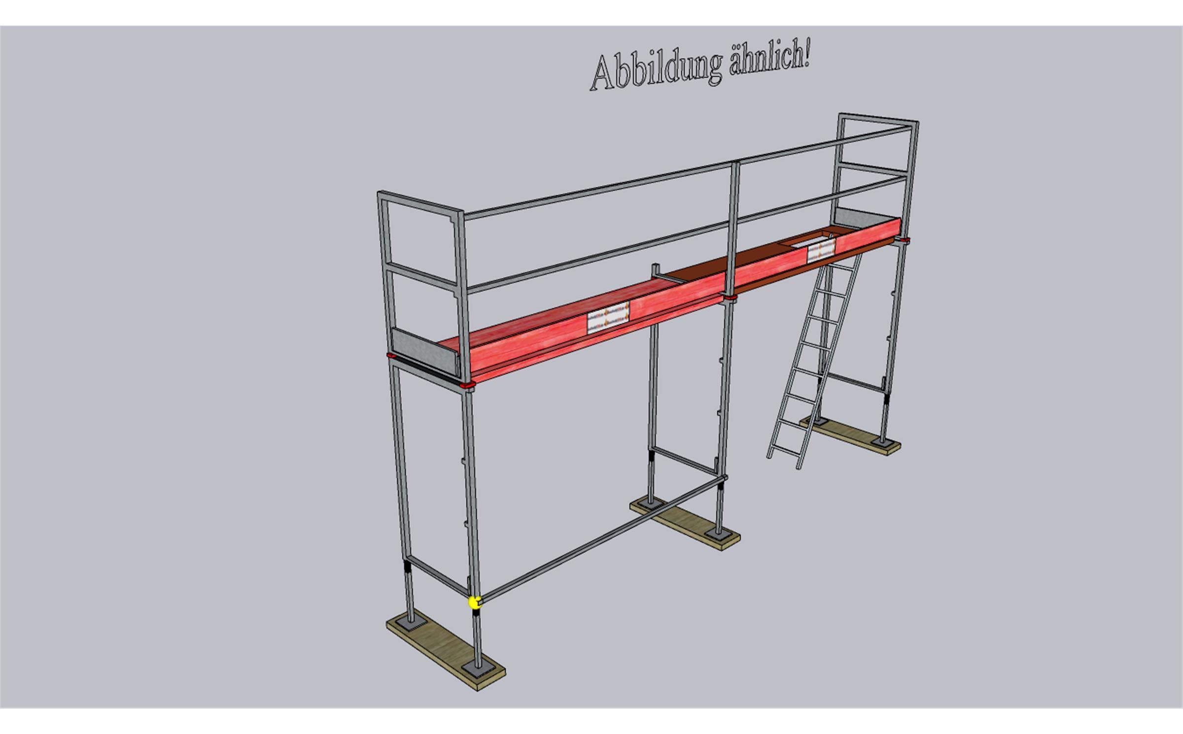 Uni - Komplettpaket - Feldlänge 3,00m – Länge 6,00m – Arbeitshöhe 4,30m