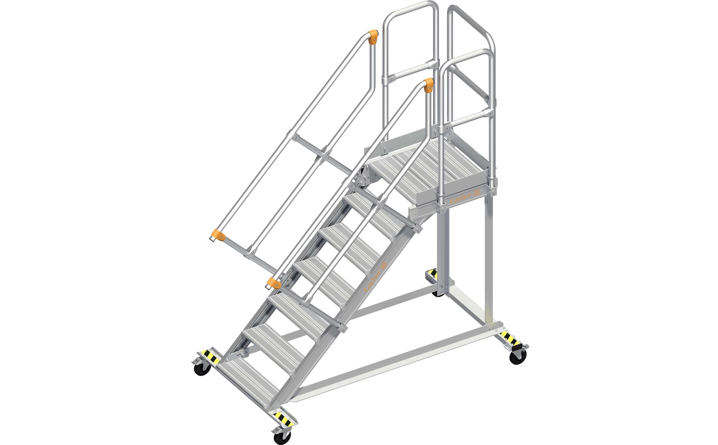 Layher - Alu-Wartungsbühne 113 - 45° 600mm-1,40m Layher - Alu-Wartungsbühne 113 - 45° 600mm-1,40m