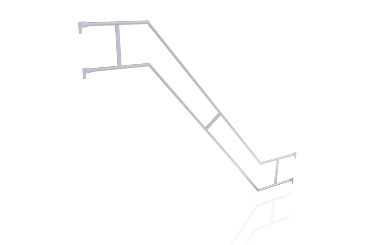 Blizzard Alu-Treppengeländer für Feld 2,57m