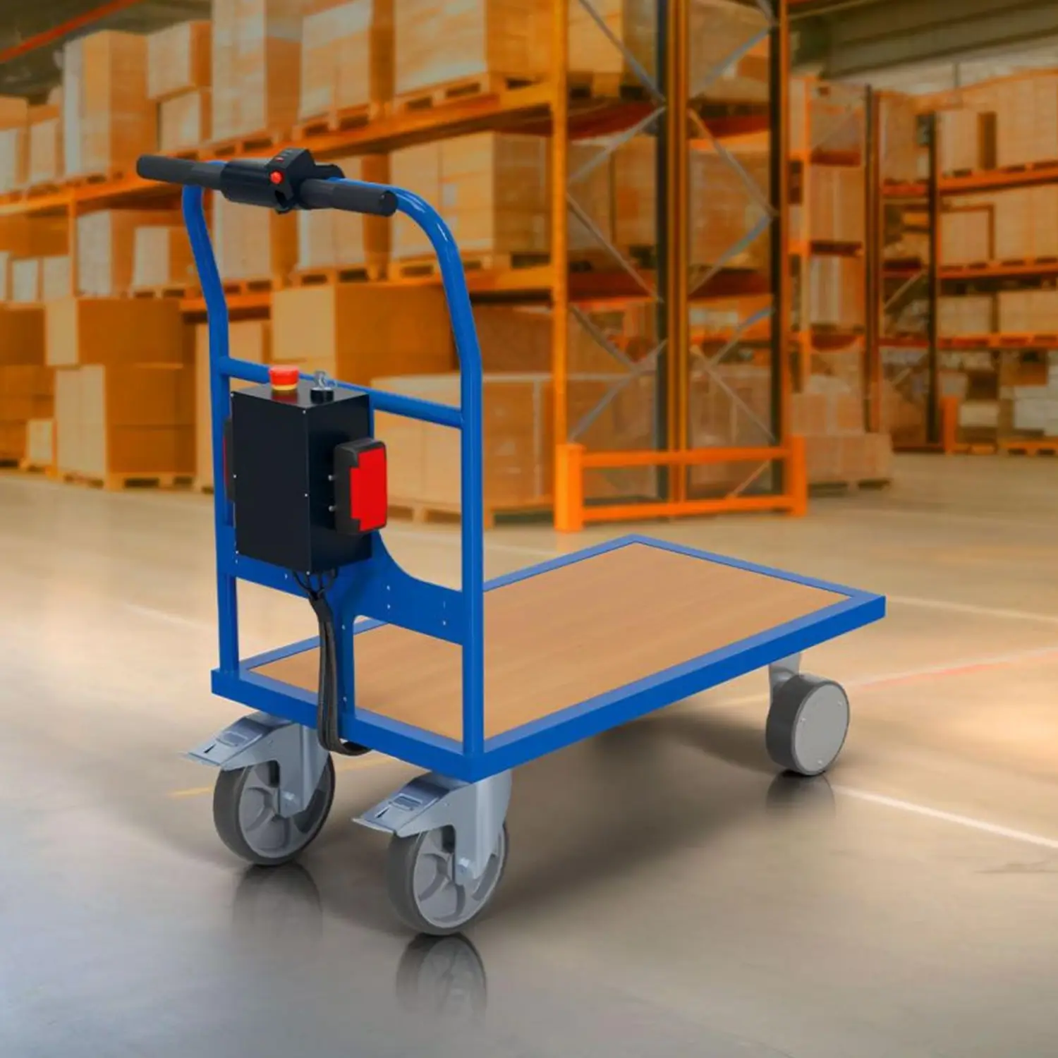 BS Rollen - Elektrischer Schiebebügelwagen 1000 x 700 mm SBW.1070.E