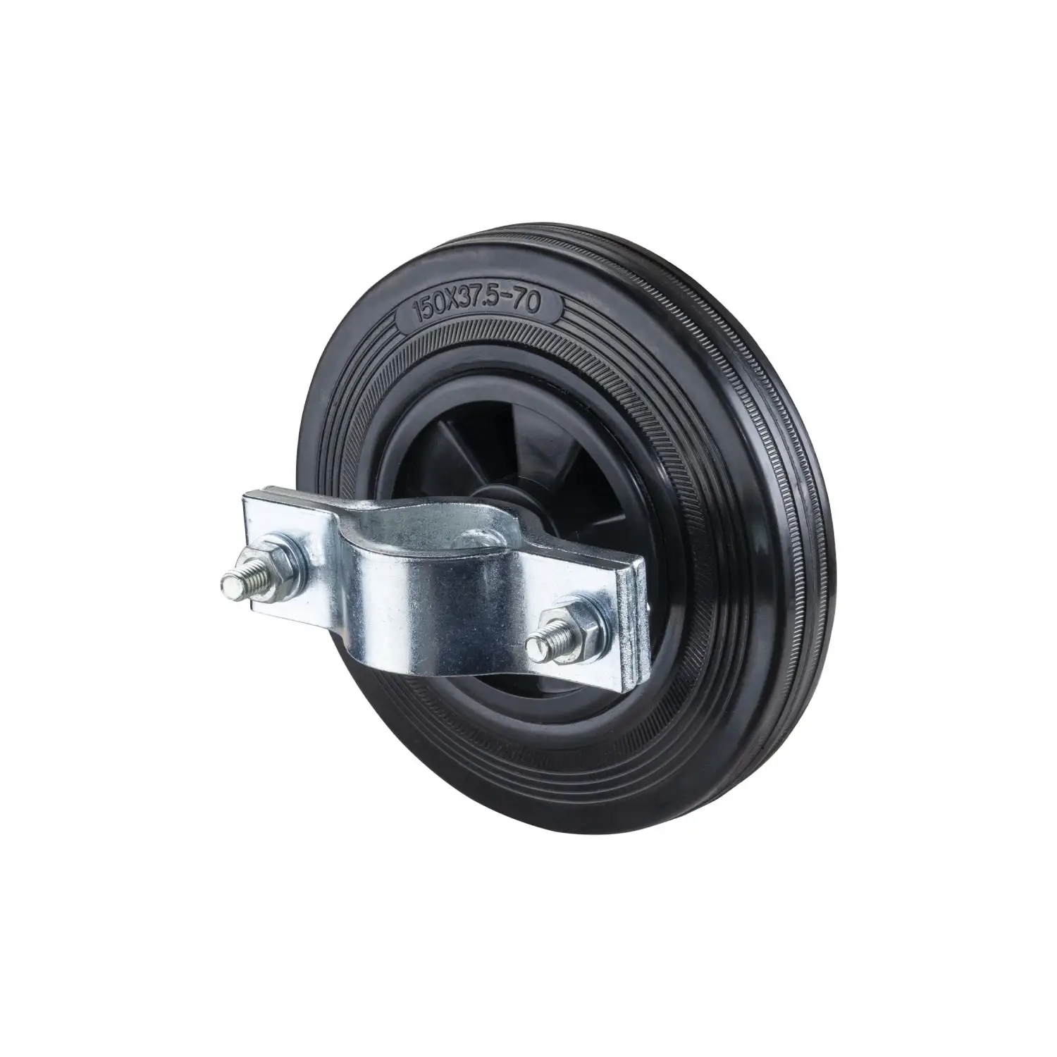 BauHeld24 - Bauzaun Laufrad Gummi - Bauzaunrolle