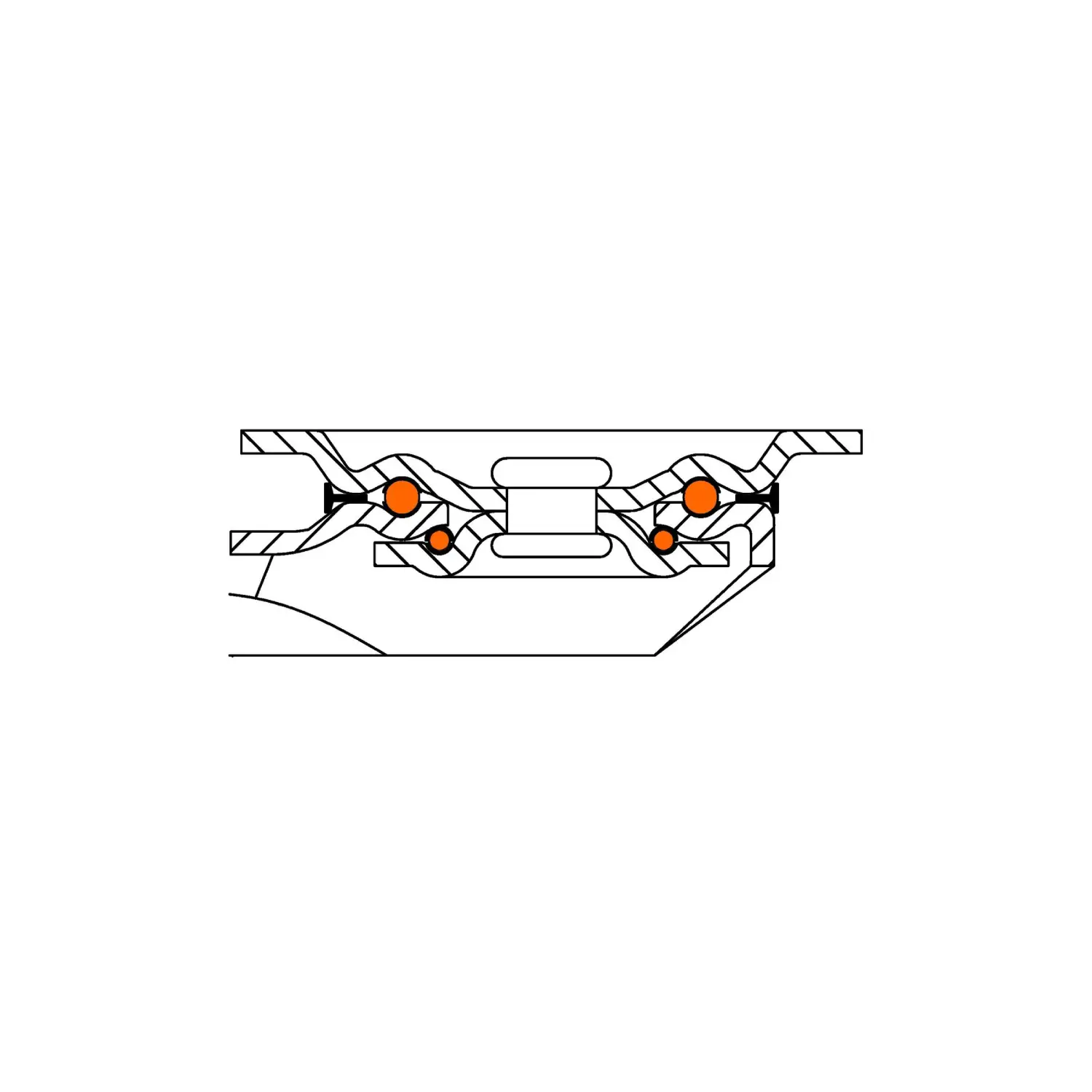 BS Rollen - Schwerlastrolle Lenkrollen Besothane Guss-PU L600.B92.160