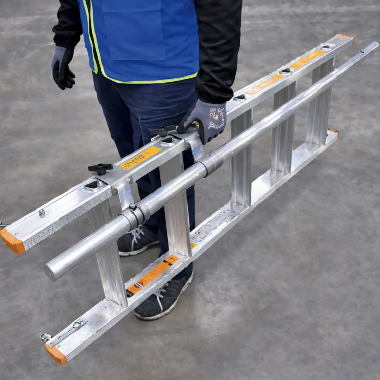 Layher - LKW-Leiter TOPIC 1070 - mit ausziehbarem Handlauf 5 Stufen