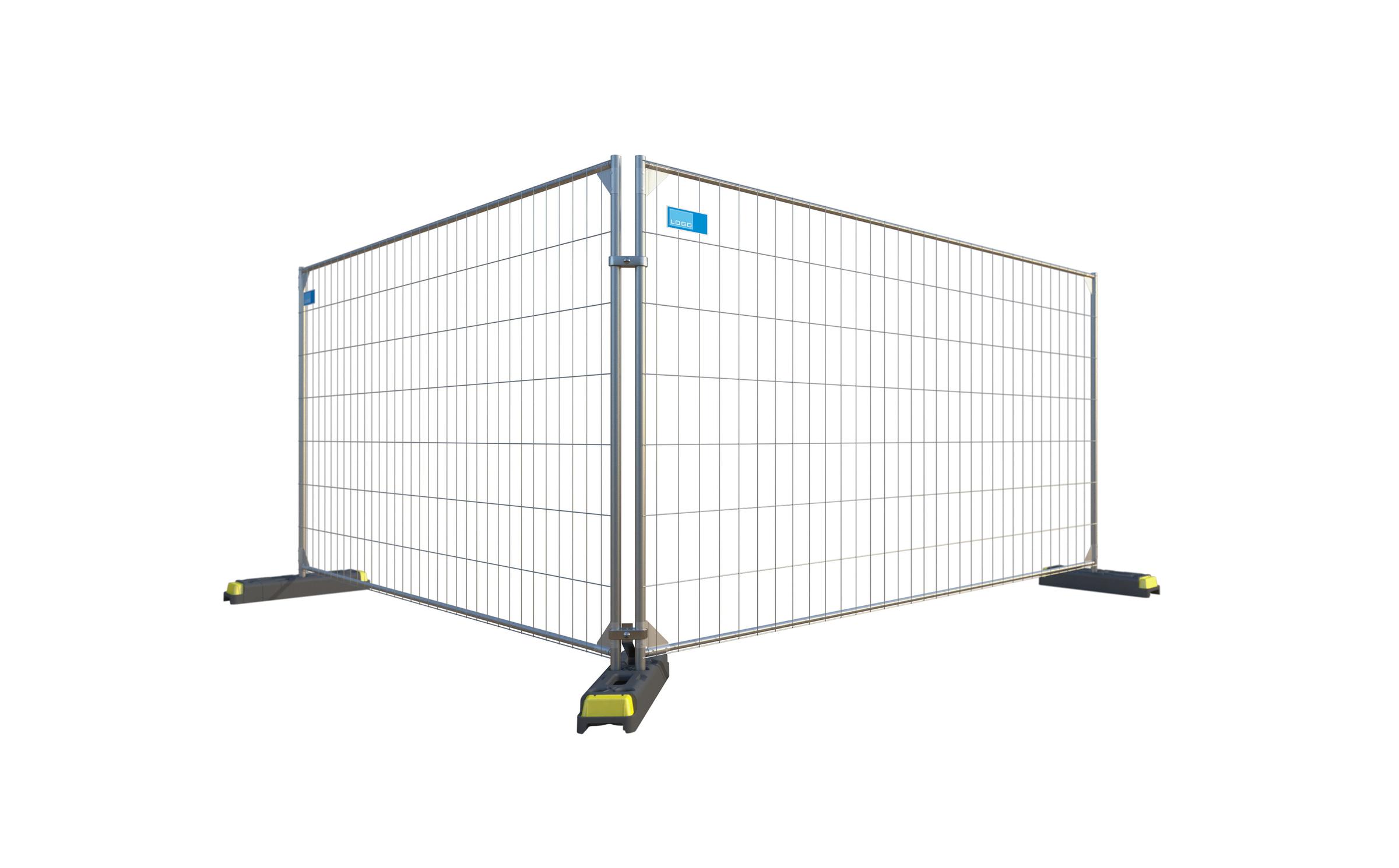 Bauheld24 - Bauzaunelement ZL25 Standard mit Eckverstärker H/Ö