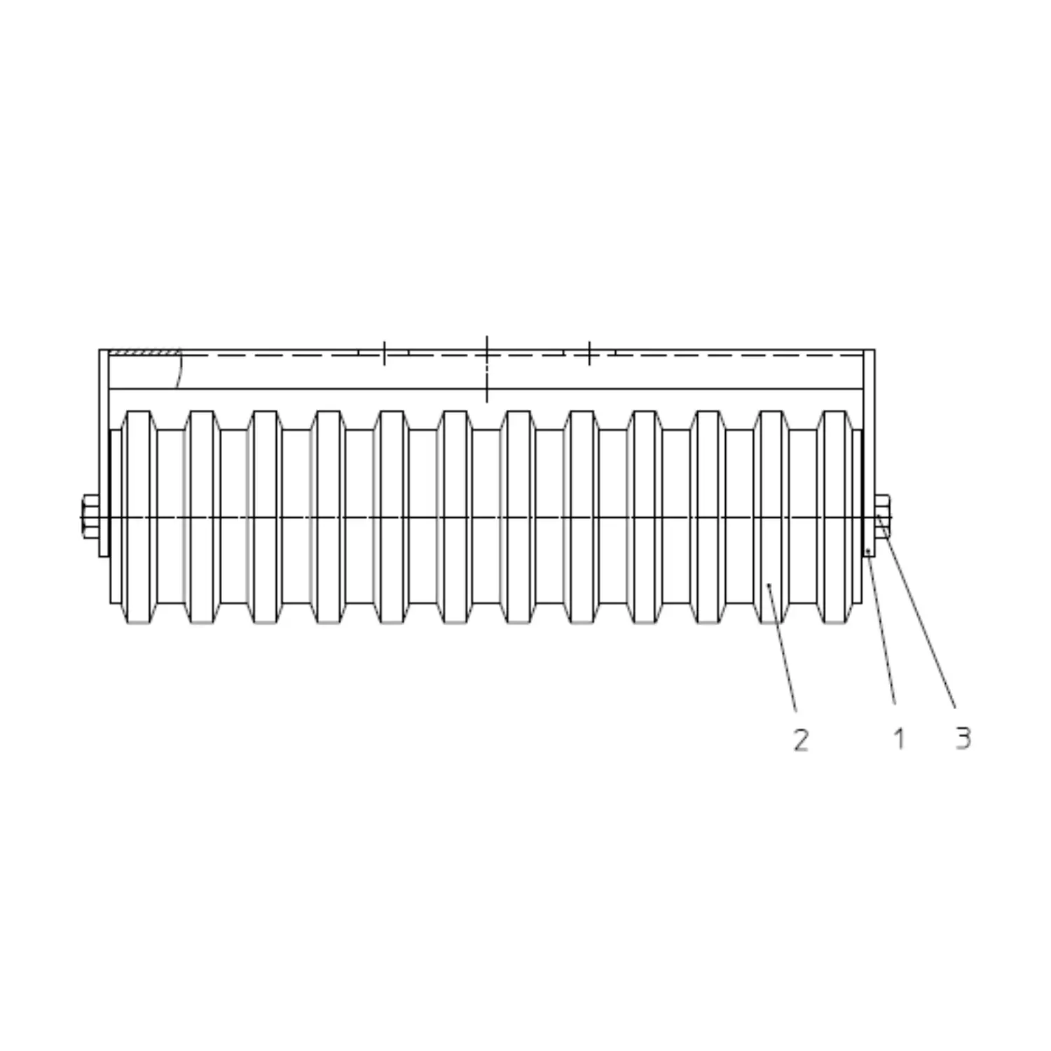 Böcker - Ersatzrolle mit Bügel für Rollbühne