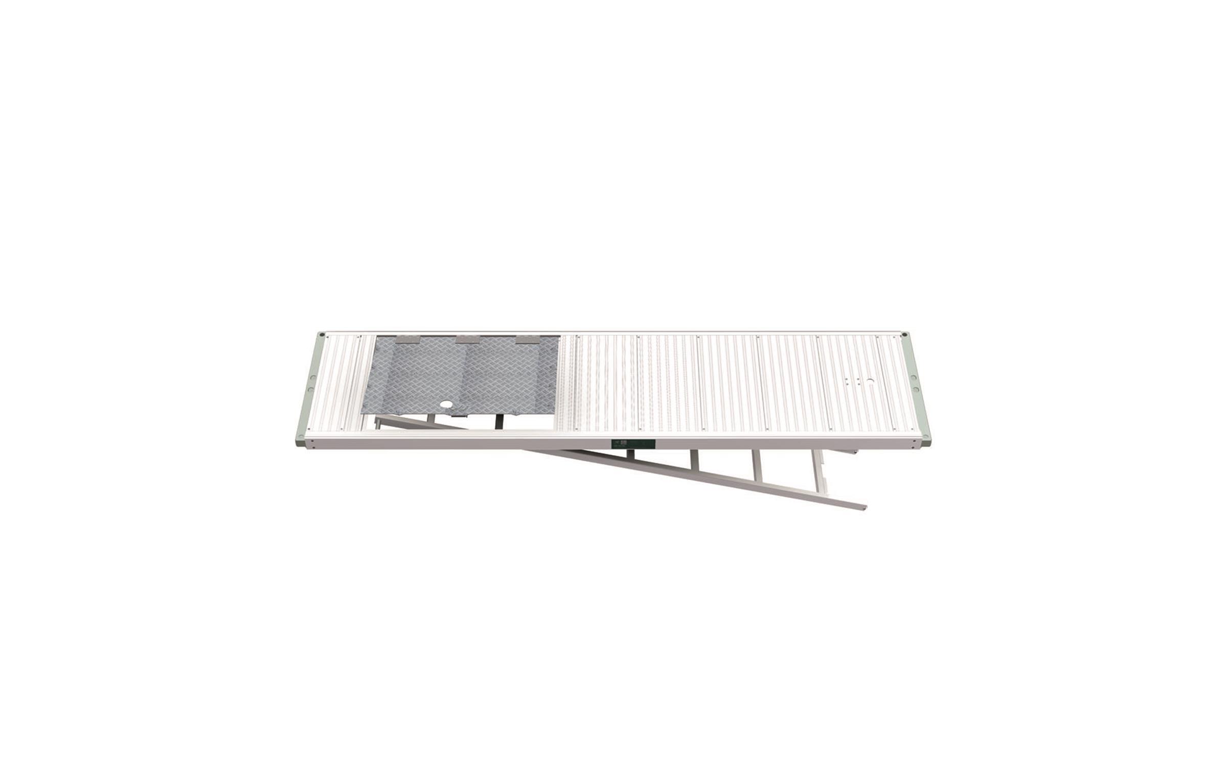Plettac - Durchstiegstafel mit Aluminiumbelag 0,63m 2,00m