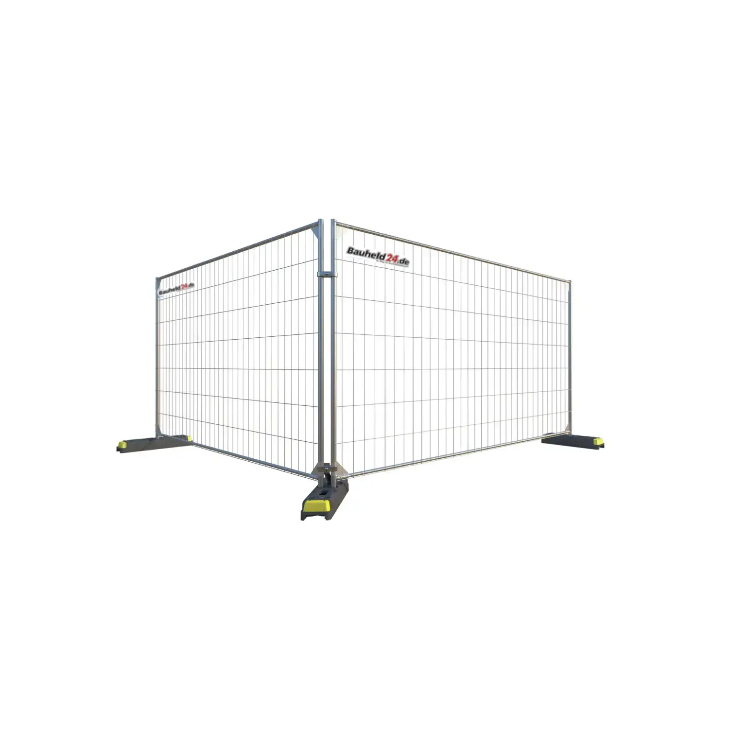 Bauheld24 - Bauzaunelement ZL25 Standard mit Eckverstärker H/Ö