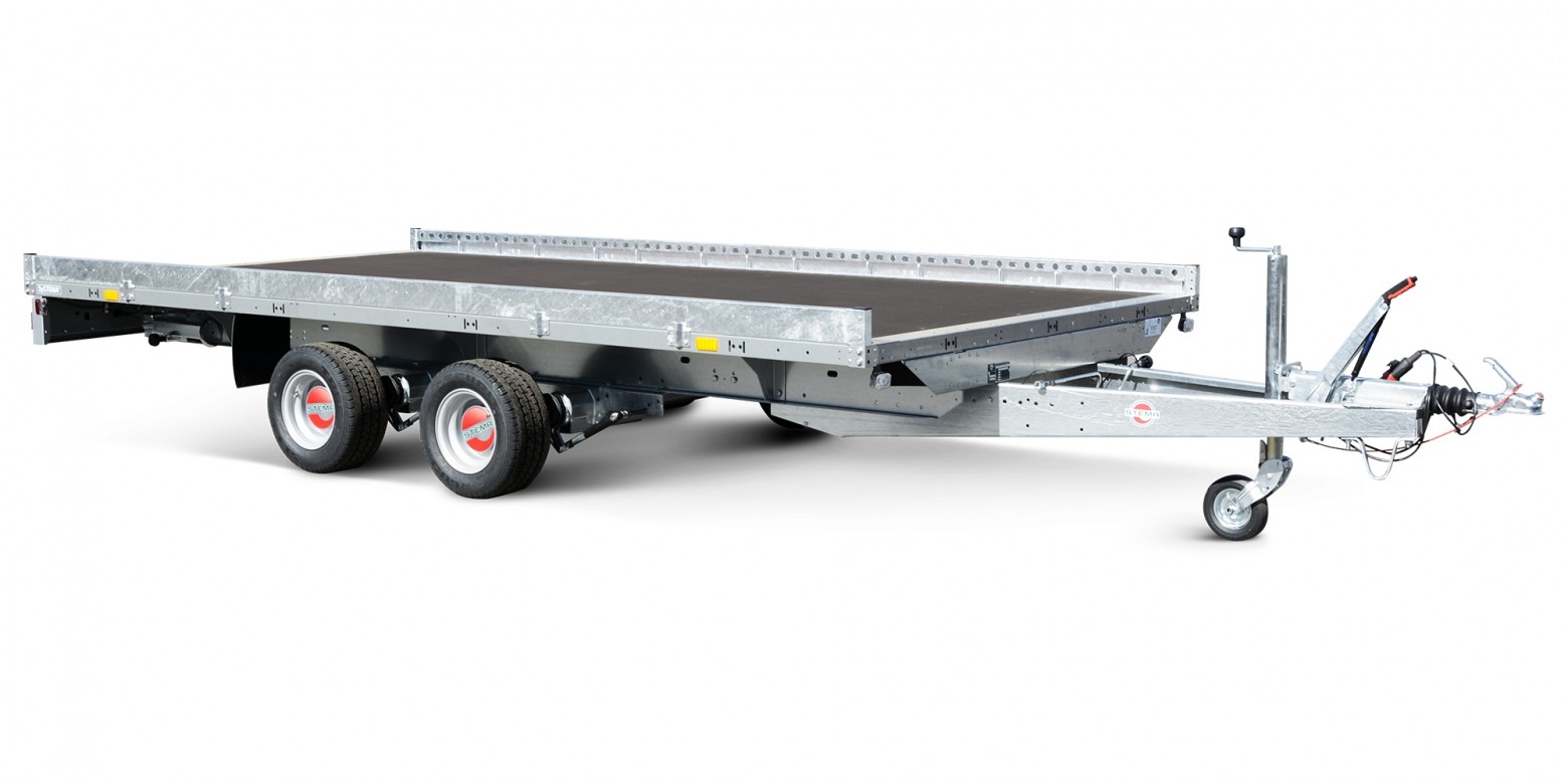 Baumaschinentransporter
