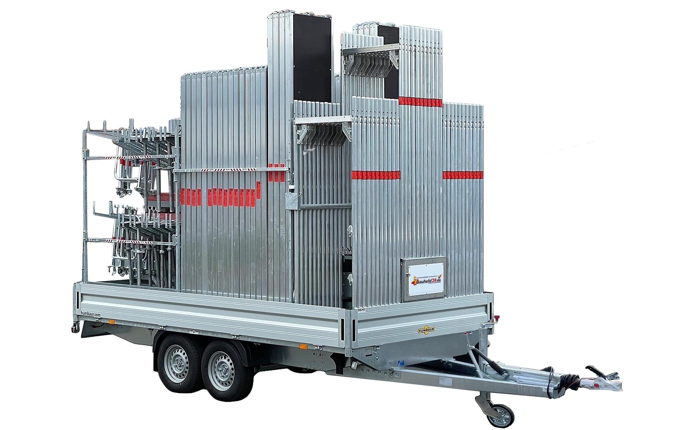 Bauheld24 - Gerüsttransportsystem BH-300 - Komplettpaket inkl. Gerüst