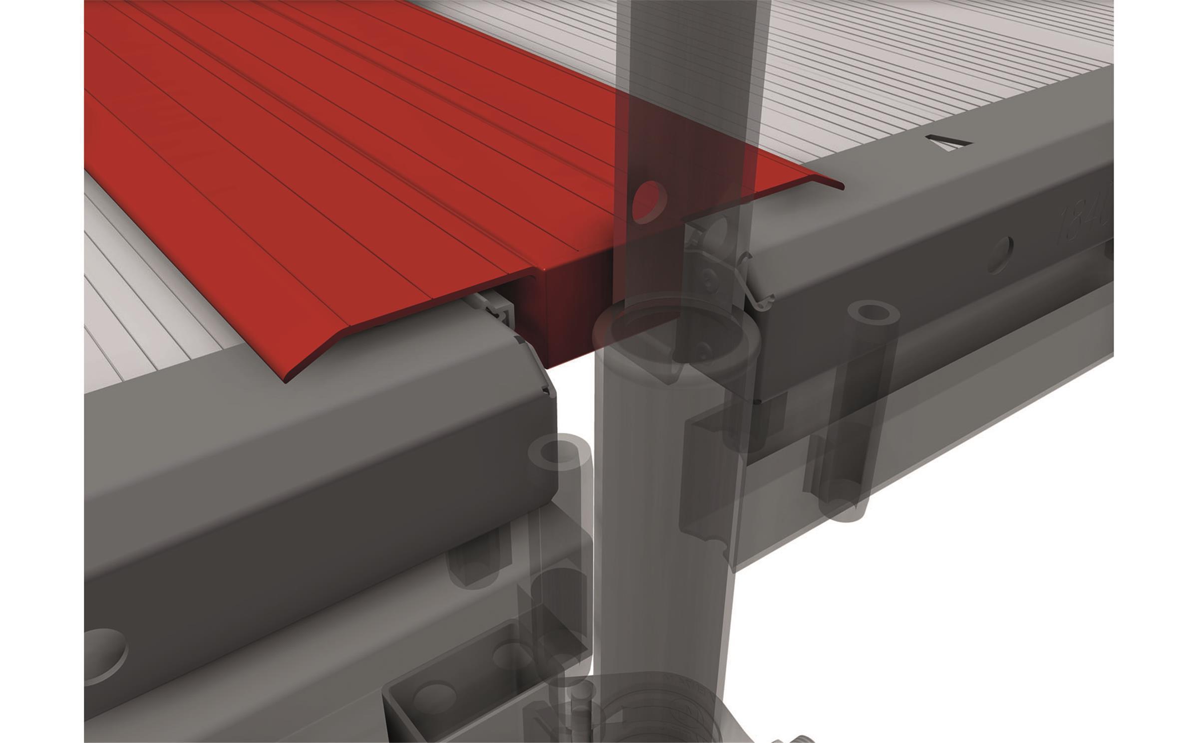 Uni - Spaltabdeckung Aluminium 0,74m